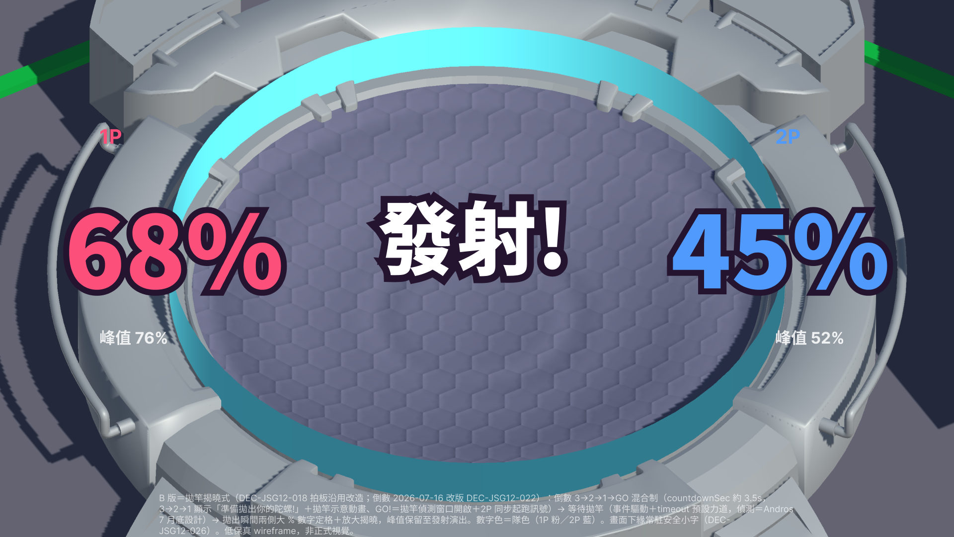 發射力道揭曉