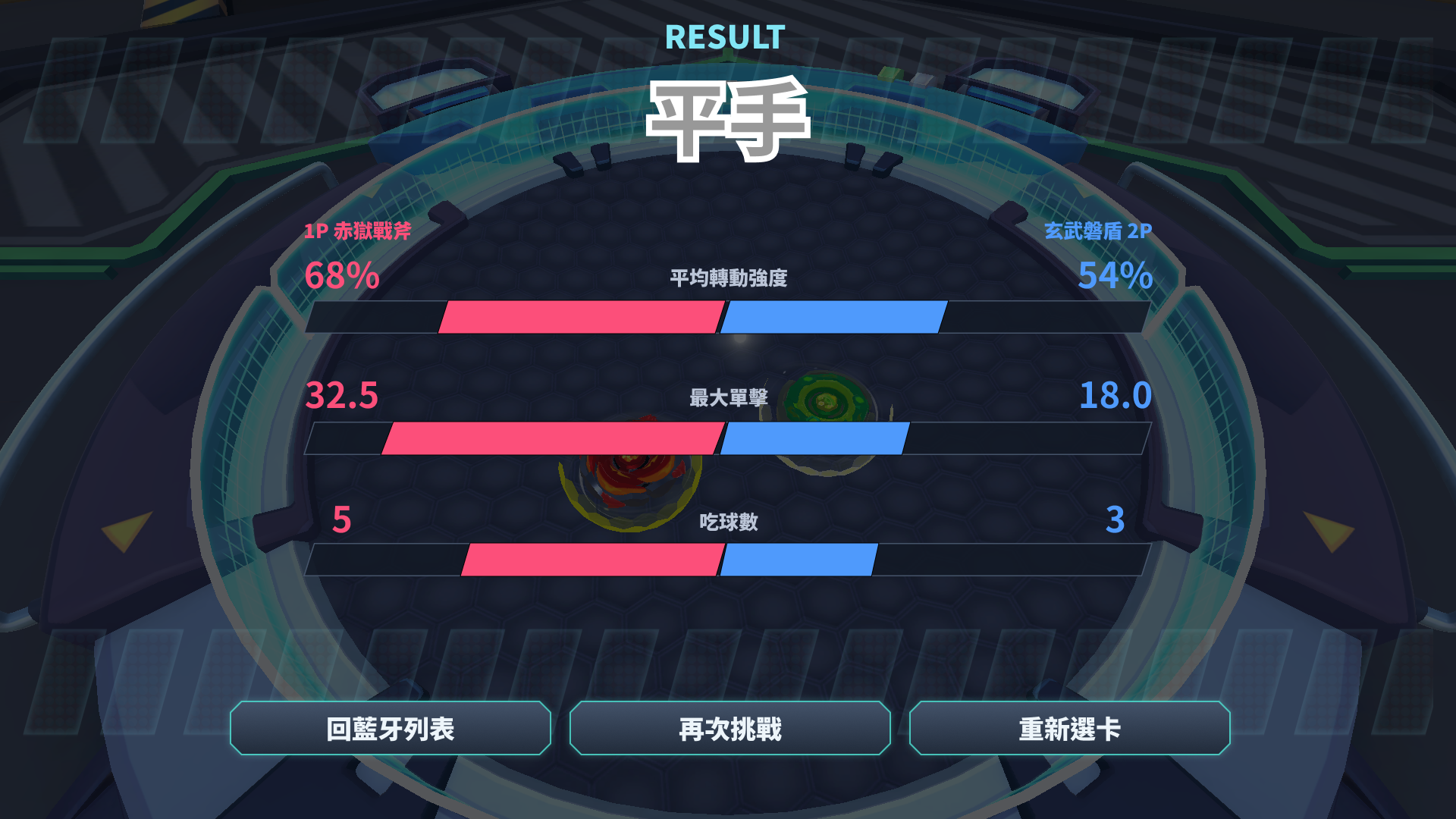 結算頁 v3.0 平手 DRAW